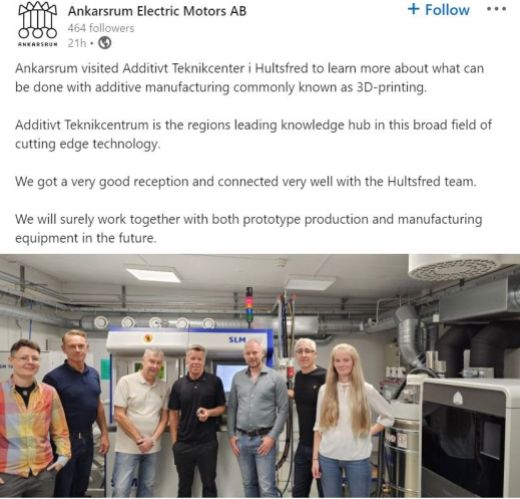 Ankarsrum Electric Motors på besök